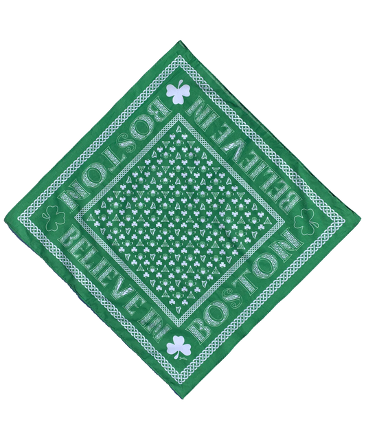 Believe In Boston Shamrock Bandana