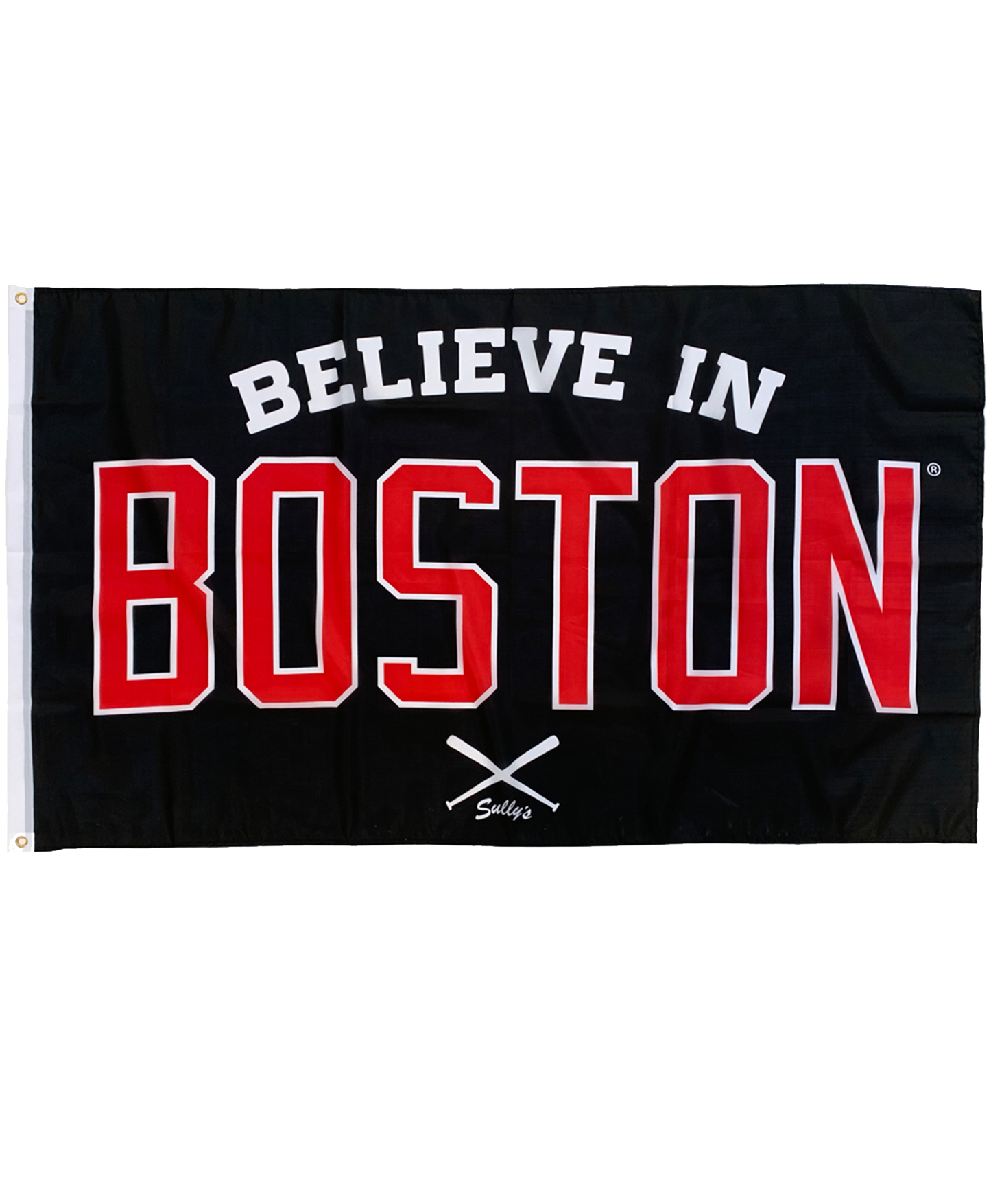 Believe In Boston® - ARCHED Black & Red 3' x 5' Flag