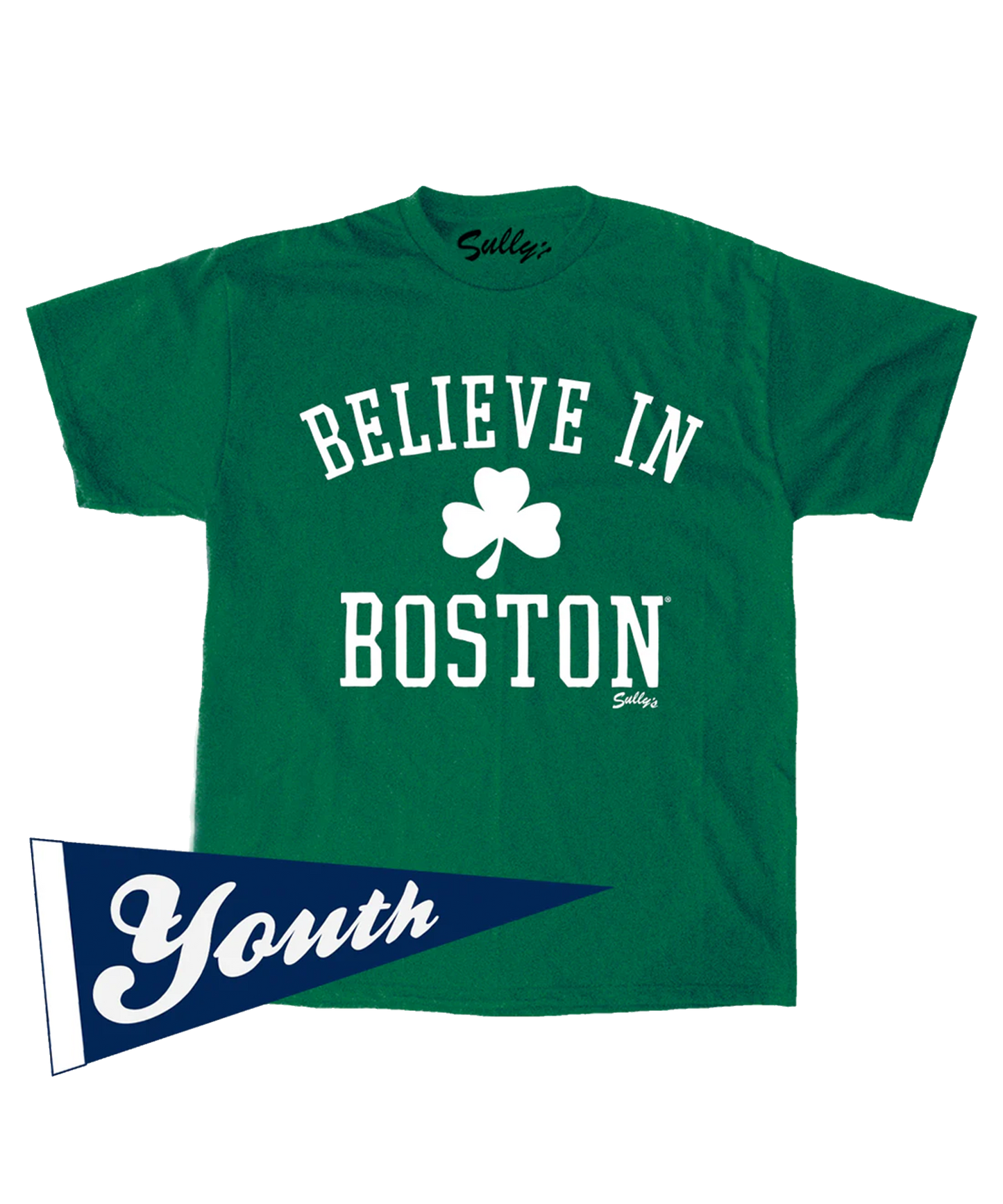 Believe In Boston (shamrock) Youth T-Shirt
