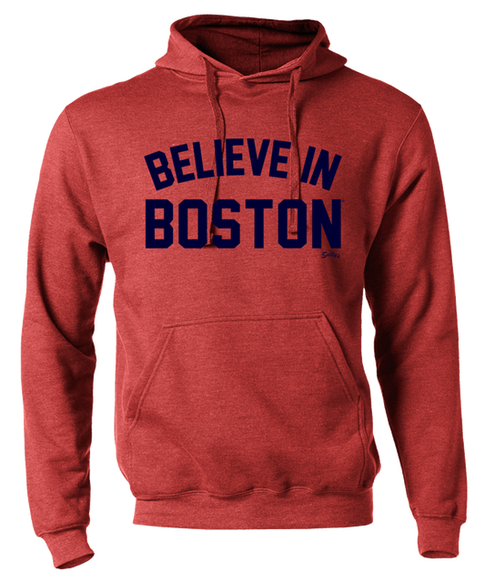 Believe in Boston - Heather Red - Sweatshirt
