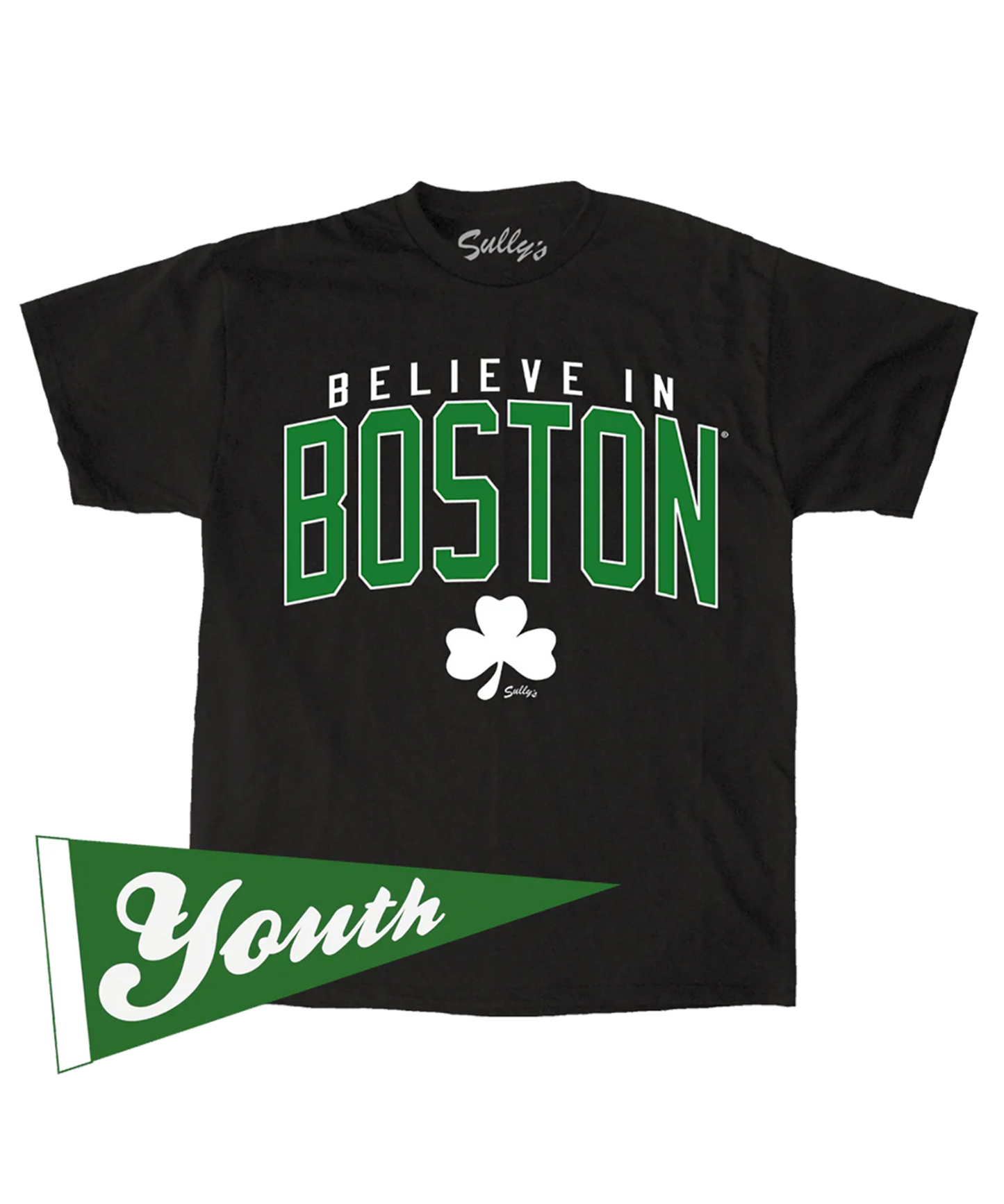 Believe in Boston - Heather Black - Youth T-Shirt