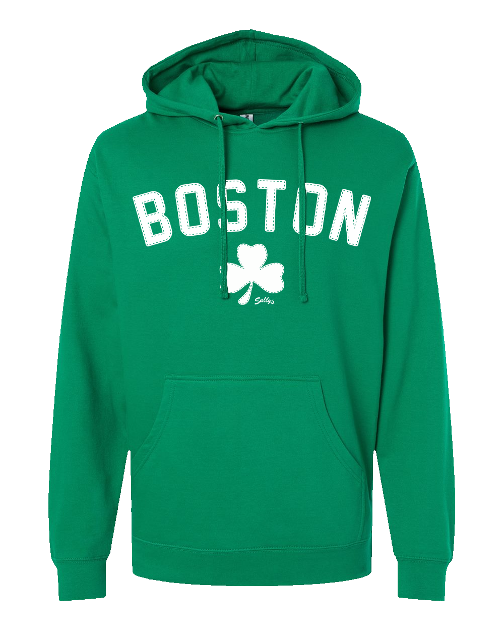 Boston "Stitched" Shamrock Hooded Sweatshirt
