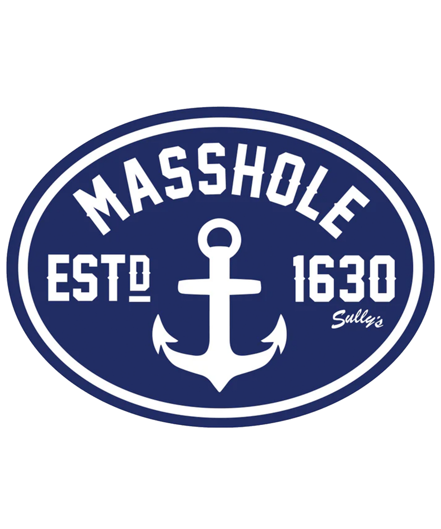 Masshole "Anchor" Oval Sticker