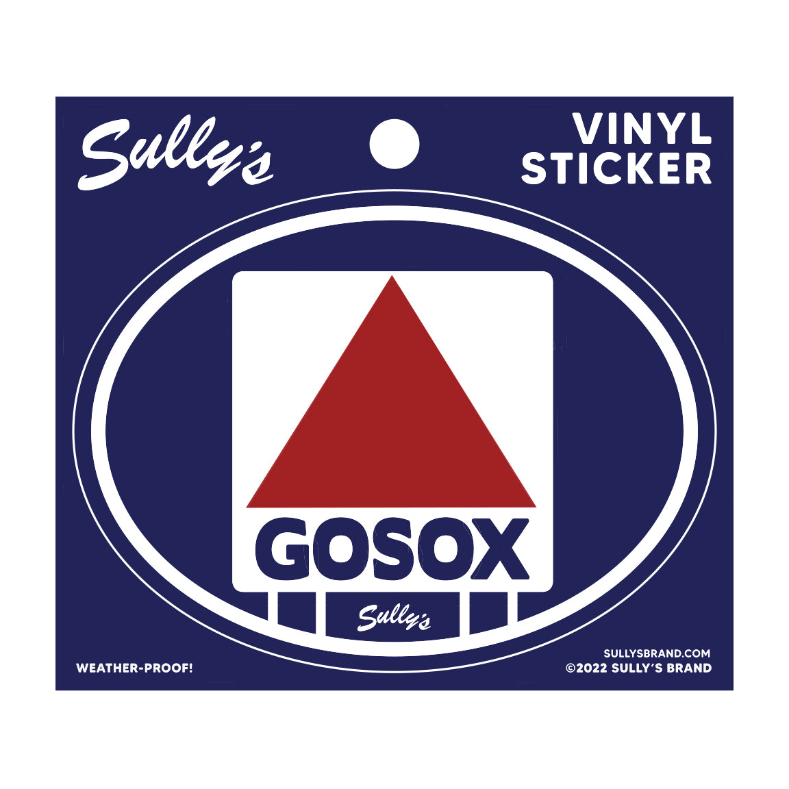 GOSOX Sign Oval Sticker