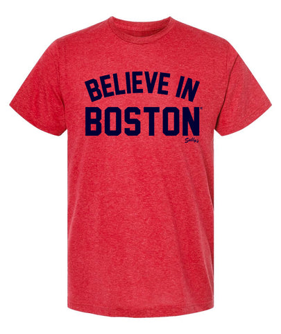 Believe in Boston - Heather Red - T-Shirt