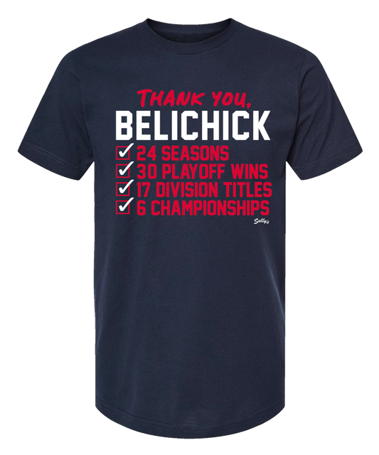 Thank You Belichick Checklist T-Shirt