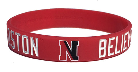 Believe In Boston - Northeastern University - Silicone Bracelet