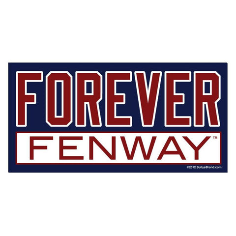 Forever Fenway Navy 3x6 Bumper Sticker