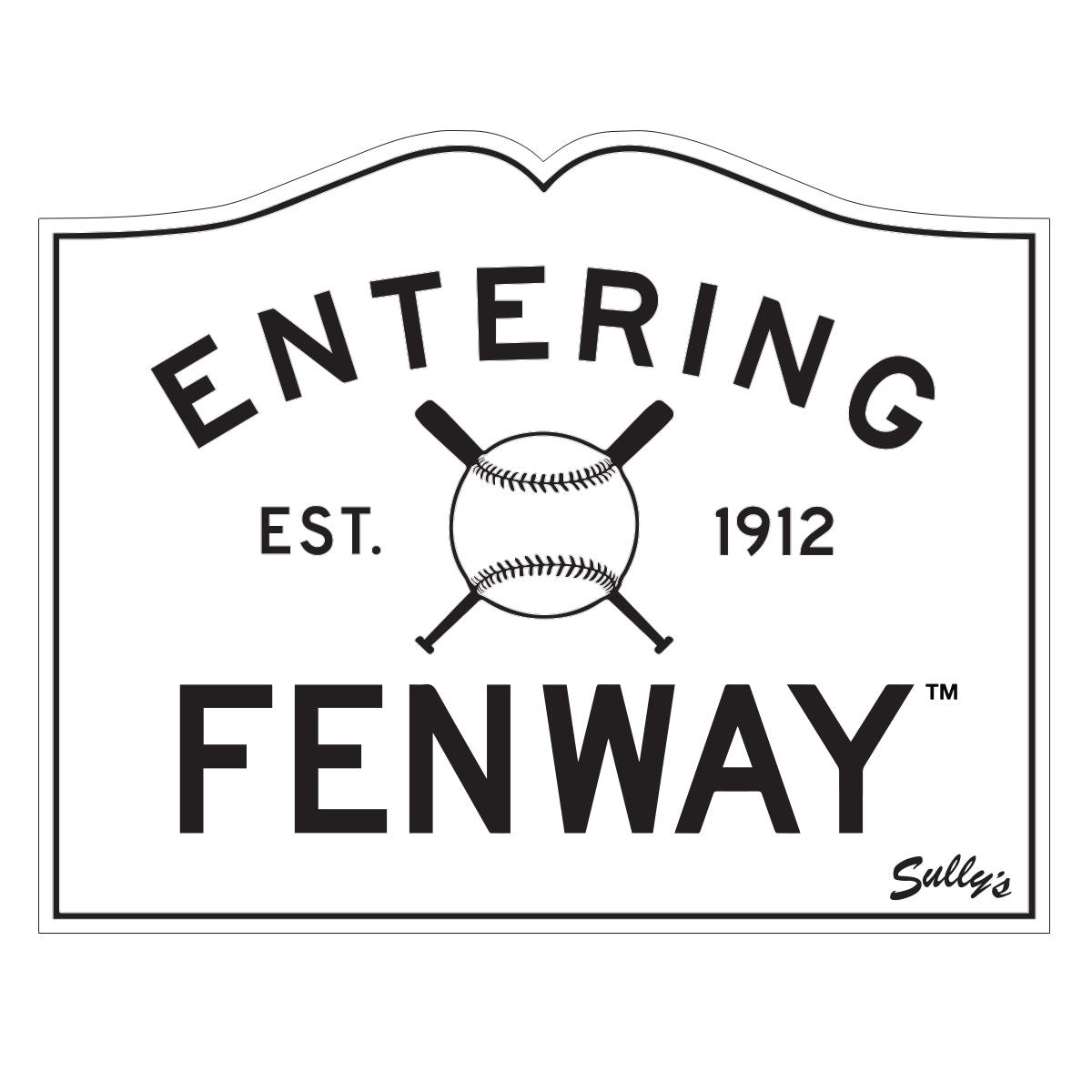 Entering Fenway Sticker