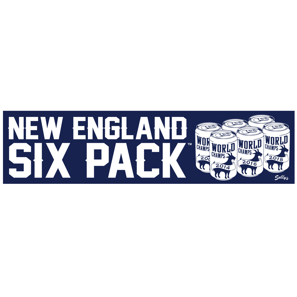 New England Six Pack - Bumper Sticker
