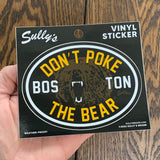 Don't Poke The Bear Oval Sticker