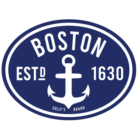 Boston "Anchor" Oval Sticker