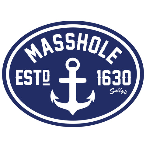 Masshole "Anchor" Oval Sticker