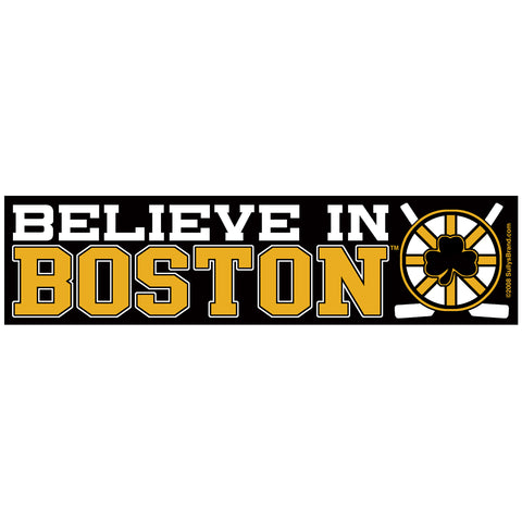 Believe in Boston - Black & Gold Sticker