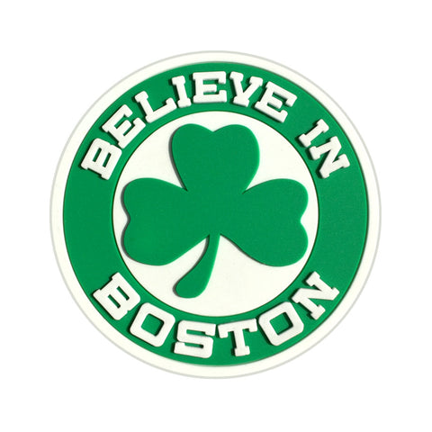 Believe in Boston - Green Shamrock Magnet