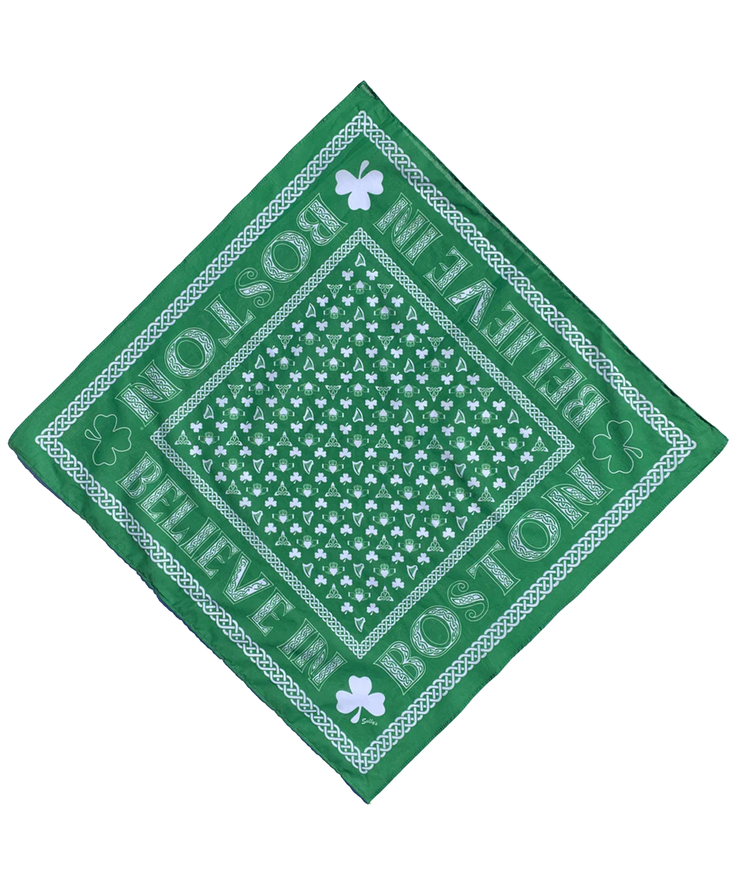 Believe In Boston Shamrock Bandana
