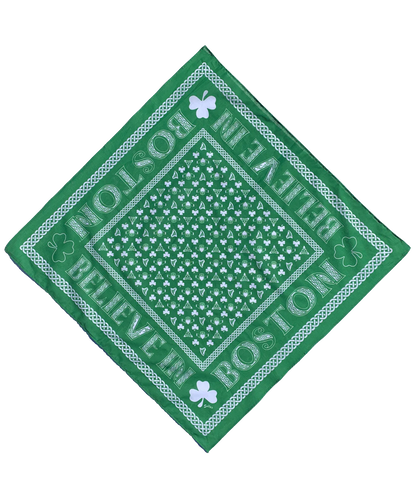 Believe In Boston Shamrock Bandana