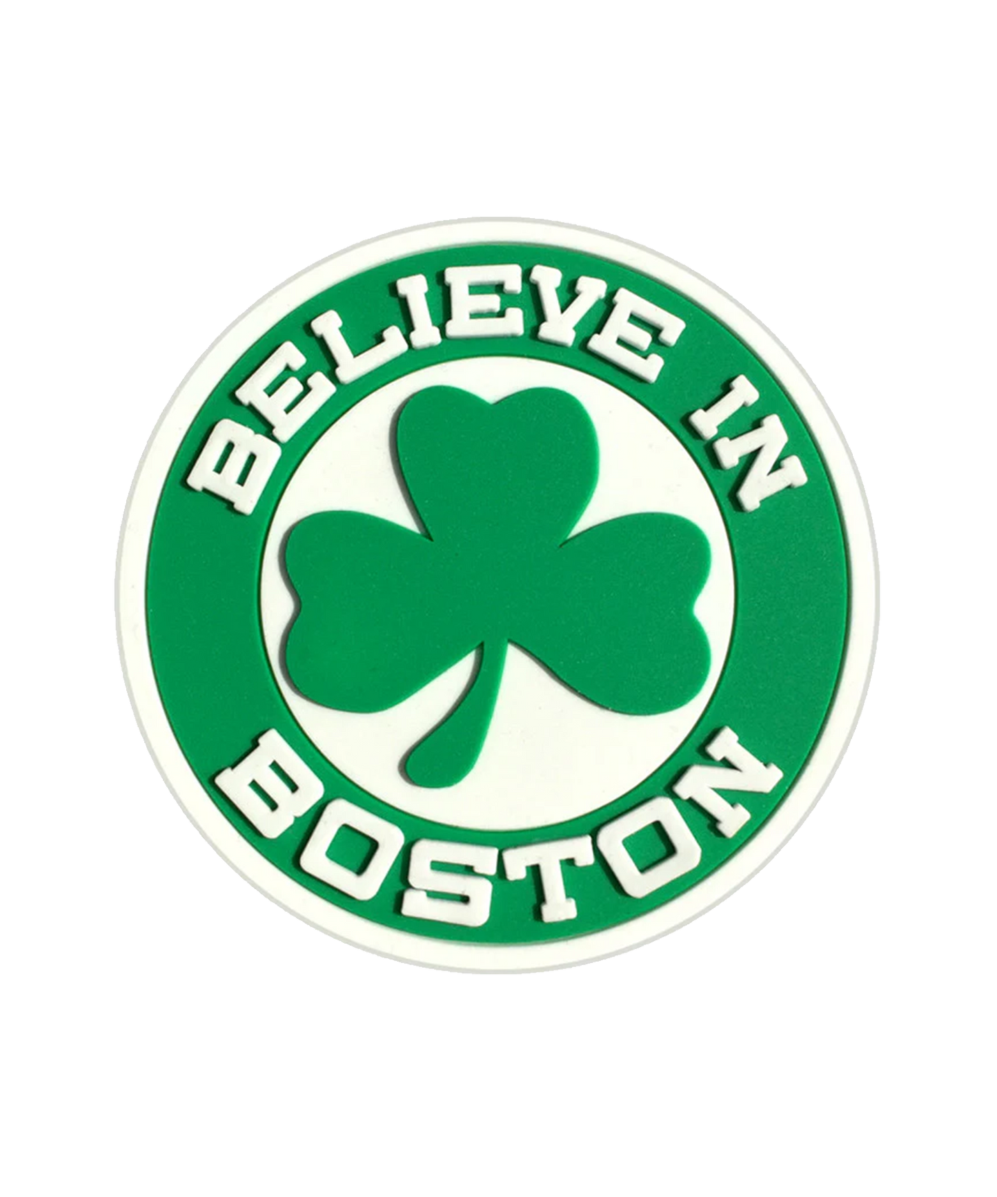 Believe in Boston - Green Shamrock Magnet