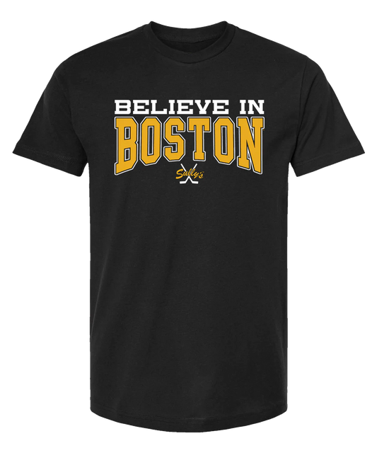 Believe in Boston - Black and Gold The Town T-Shirt