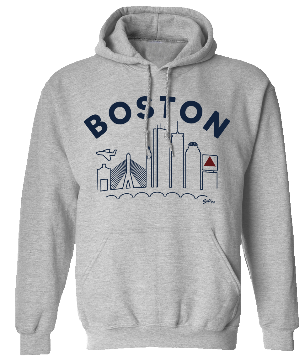 Boston Skyline Hooded Sweatshirt V.2