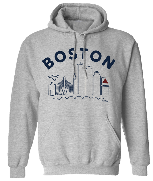 Boston Skyline Hooded Sweatshirt V.2