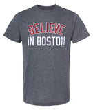 Believe in Boston - Heather Navy - T-Shirt