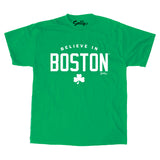 Believe In Boston Heather Irish Green T-Shirt