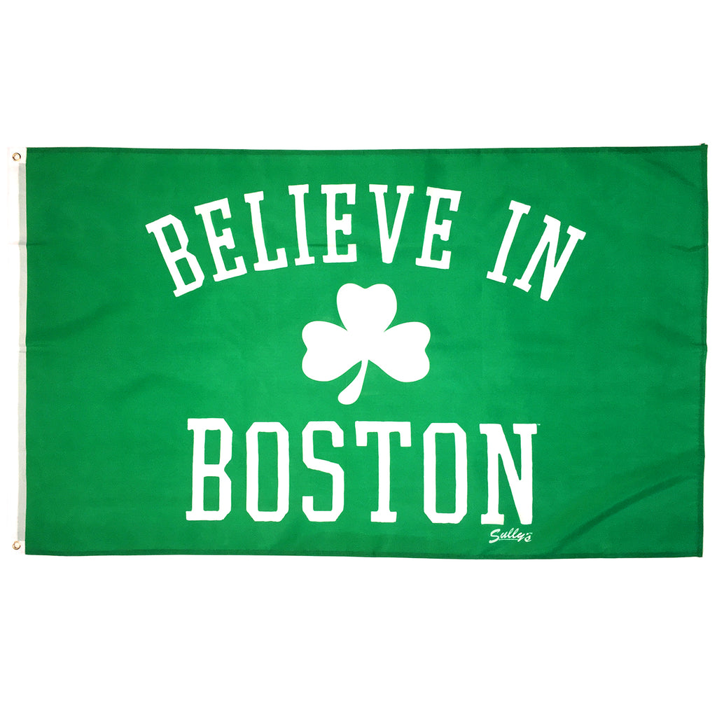 Believe in Boston - Classic Shamrock 3' x 5' Flag – Sully's Brand