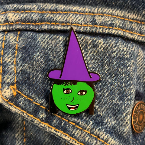 Purple Hat Witch Enamel Pin (HAWC Benefit)