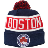 Believe In Boston - Baseball Shamrock - Pom Beanie