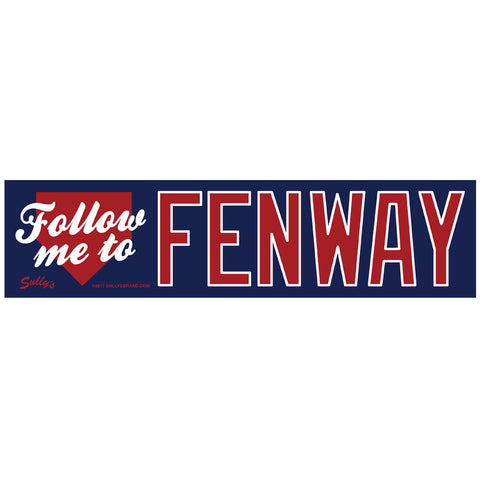 Follow Me To Fenway - 3x12 Bumper Sticker