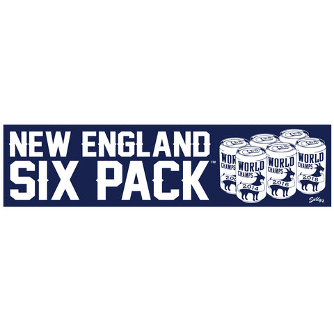 New England Six Pack -  Bumper Sticker