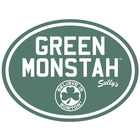 Green Monstah Oval Sticker