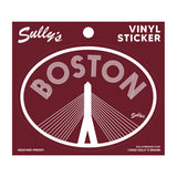 Boston "Zakim Bridge" Oval Sticker