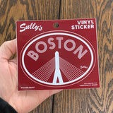 Boston "Zakim Bridge" Oval Sticker