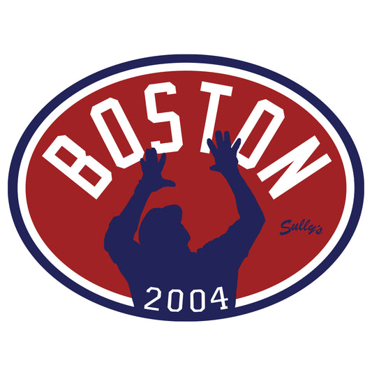 Boston "2004" Oval Sticker