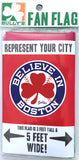 Believe in Boston - Red Shamrock 3'x 5' Flag