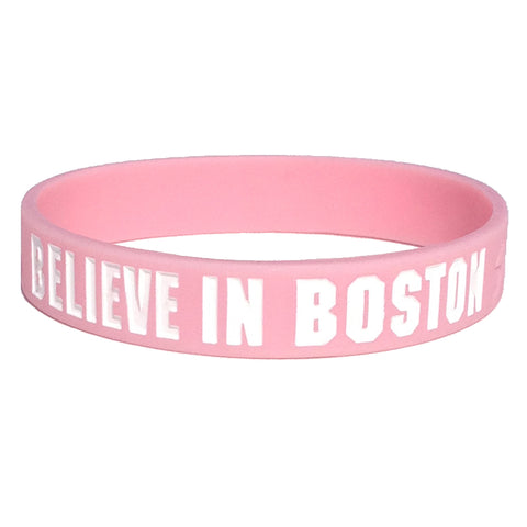 Believe in Boston - Pink & White Bracelet