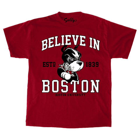 Believe In Boston - Boston University - Red T-Shirt