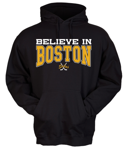 Believe in Boston - Black & Gold - The Town - Sweatshirt